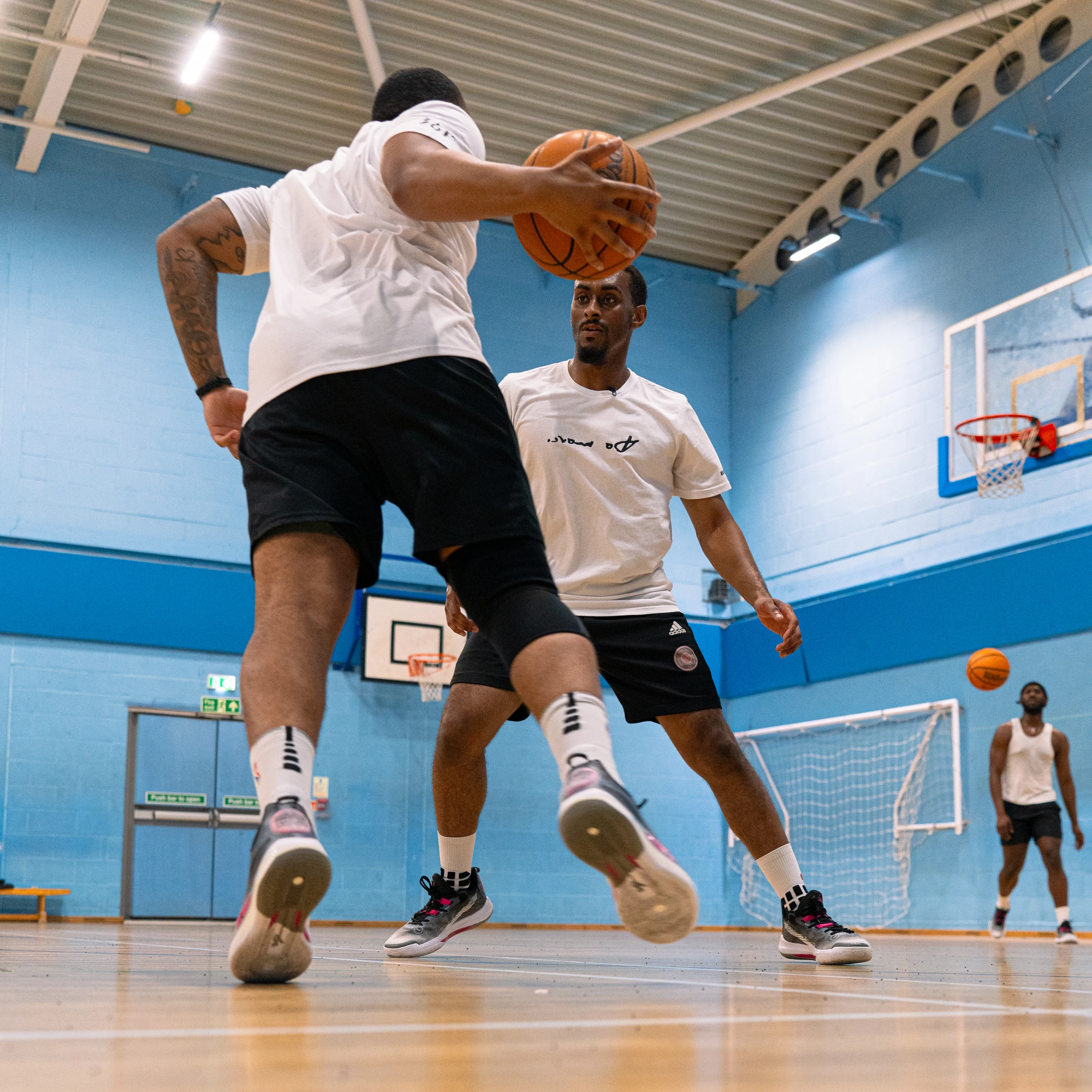 Athlete working against live defence at an LBDA workshop